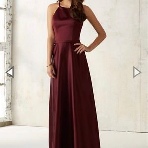 Never worn MORILEE Satin Bridesmaids Dress size 6